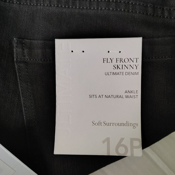 Soft Surroundings The Ultimate Fly Front Skinny Jeans 16P Ankle Skinny Jeans - Picture 14 of 16